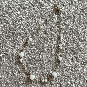Gold and white Lauren Conrad Statement necklace